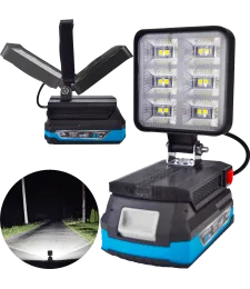 LAMPA DO BATERII DEDRA 18V SAS+ LED HALOGEN ROBOCZY 