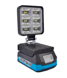 Lampa Do Baterii Dedra 18V SAS+ LED Halogen Roboczy - Czarny