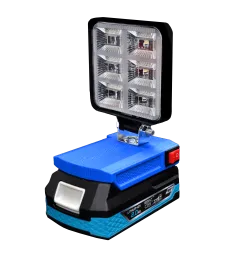 Lampa Do Baterii Dedra 18V SAS+ LED Halogen Roboczy + USB - Niebieski