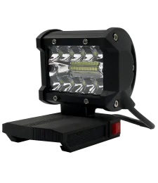LAMPA PRE DEDRA 18V SAS+ HALOGÉNOVÁ PRACOVNÁ LED MAX + USB - Czarny