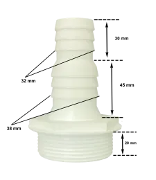 Rukáv BESTWAY BASIN FITTING