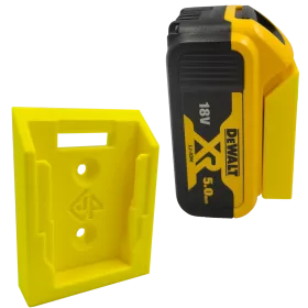 UCHWYT DO DEWALT 18V NA AKUMULATOR BATERIA ŻÓŁTY 