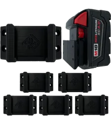 6x Uchwyt na baterie akumulator Milwaukee M18 