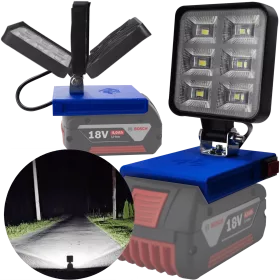 LAMPA DO BATERII BOSCH PRO 18V LED HALOGEN ROBOCZY 