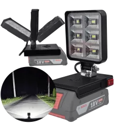 BOSCH PRO 18V LED HALOGÉNOVÁ PRACOVNÁ BATÉRIOVÁ LAMPA - Czarny