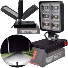 LAMPA DO BATERII BOSCH PRO 18V LED HALOGEN ROBOCZY 
