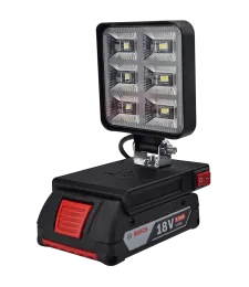 Lampa Do Baterii Bosch Pro 18V LED Halogen Roboczy - Czarny