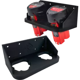 P4U Uchwyt na 2 baterie akumulatory Milwaukee M12 