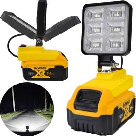 LAMPA DO BATERII DEWALT 18V LED HALOGEN ROBOCZY 