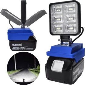 LAMPA DO BATERII MAKITA 18V LED HALOGEN ROBOCZY 