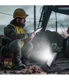 LAMPA ROBOCZA HALOGEN LED DO DEWALT Z USB 6500K PRZENOŚNA BUDOWLANA MOCNA 