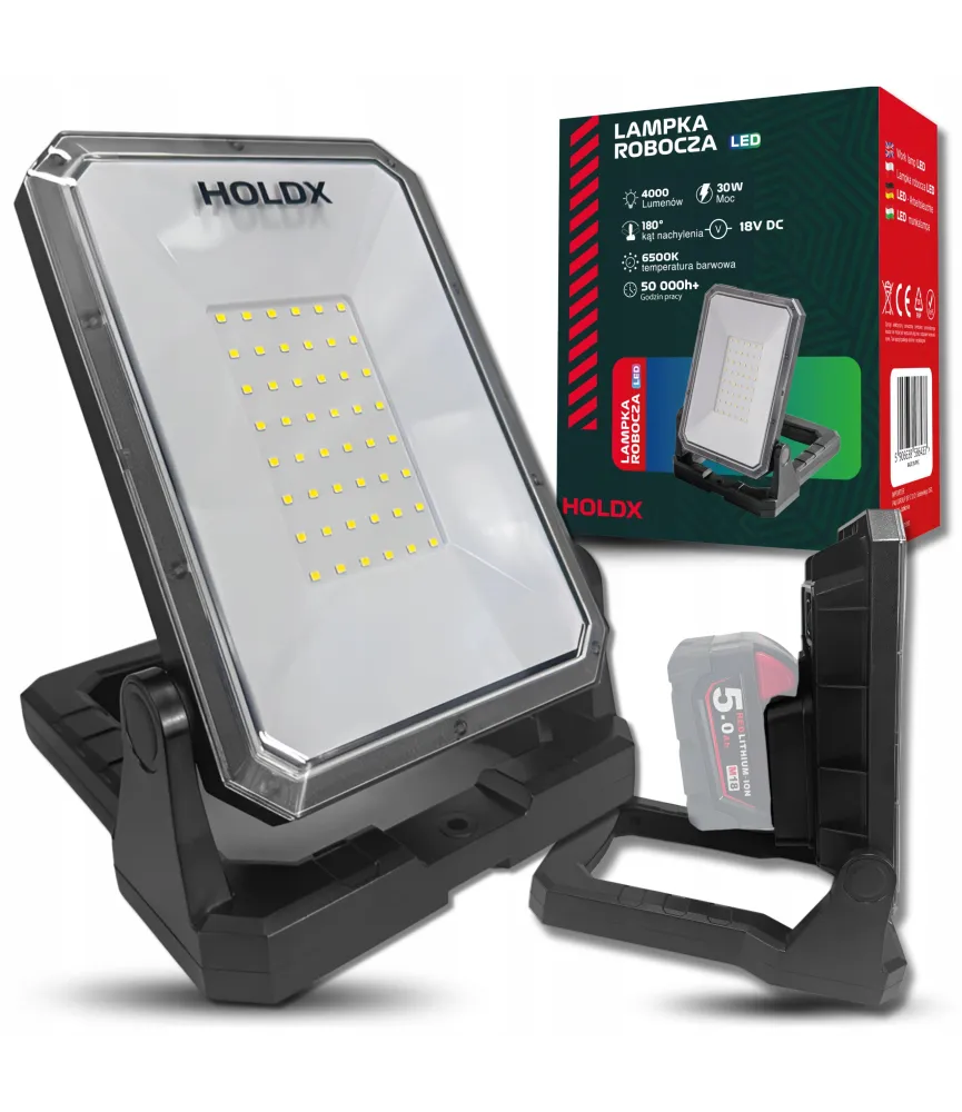 LAMPA ROBOCZA HALOGEN LED DO MILWAUKEE USB 6500K PRZENOŚNA BUDOWLANA MOCNA 