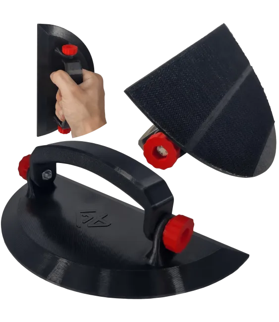 SZLIFIERKA RĘCZNA 220x95MM DO SZLIFIERKI OSCYLACYJNEJ RĘCZNY MOCNY UCHWYT 