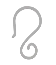 HACZYKI DO RYNNY NA LAMPKI I OZDOBY ŚWIĄTECZNE BIAŁE 4,4x2,5CM 100szt. 