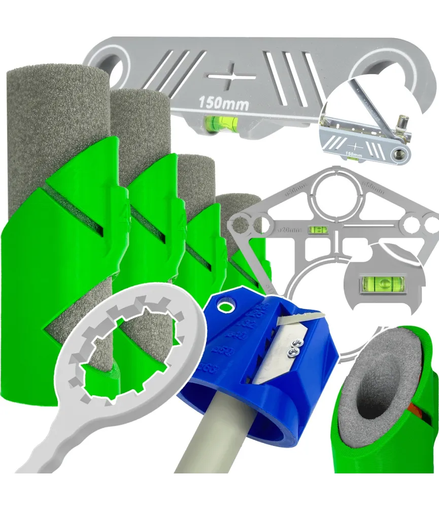 Prezent Dla Hydraulika - Zestaw: Klucz Do Filtra, Gratownik, Szablony Do Rur