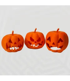 Dynie Ze Świeczkami LED - Ozdoba Halloweenowa