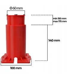 Puszka Elektryczna Elewacyjna 150 Mm Do Ociepleń Styropianu Z Regulacją